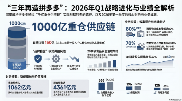 拼多多电话会：三年、千亿、“再造拼多多”，走到哪了？