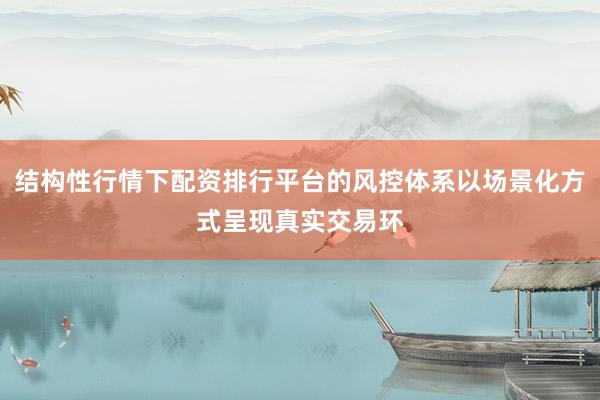 结构性行情下配资排行平台的风控体系以场景化方式呈现真实交易环
